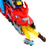Hot Wheels City Ultimate Double Dragon Transporter Track Set Including Two Diecast Cars for Kids Ages 4 Years & Up - Image 4