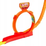 Hot Wheels Toy Car Track Set, Hot Ones Gravity Drop Playset & 1:64 Scale Die-Cast Vehicle, Essential Components for a Race Build with Easy Storage - Image 2