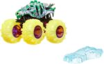 Hot Wheels Monster Trucks Power Smashers 1:64 Scale die cast Skelsaurus, Includes Crushed Car for Ages 3 Years & Up - Image 2
