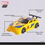 Marvel Go 1:64 Diecast Wolverine Battle SUV Toy Car For Collection For Ages 3 Years And Up - Image 2