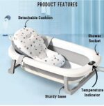 Foldable Baby Bath Tub with Digital Temperature Display - Image 3