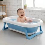 Foldable Baby Bath Tub with Drain Plug - Image 4