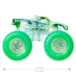 Hot Wheels Monster Trucks Power Smashers 1:64 Scale die cast Gunkster, Includes Crushed Car for Ages 3 Years & Up - Image 2