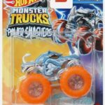 Hot Wheels Monster Trucks Power Smashers 1:64 Scale die cast Rhinomite, Includes Crushed Car for Ages 3 Years & Up