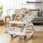 4in1 Baby Rocker Toddler with Musical Food Tray/Tyres Stoller - Image 3