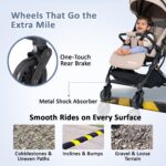 Aire Compact & Lightweight Baby Stroller with One-Hand Fold & Mosquito Net - Image 4