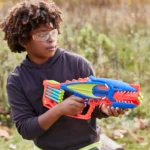 Nerf Dinosquad Terrodak, 4 Dart Blasting, Dart Storage, 12 Nerf Elite Darts, Dinosaur Design, Toy Foam Nerf Blaster for Kids Outdoor Games,Multicolor - Image 2