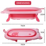 Foldable Baby Bath Tub with Drain Plug - Image 3