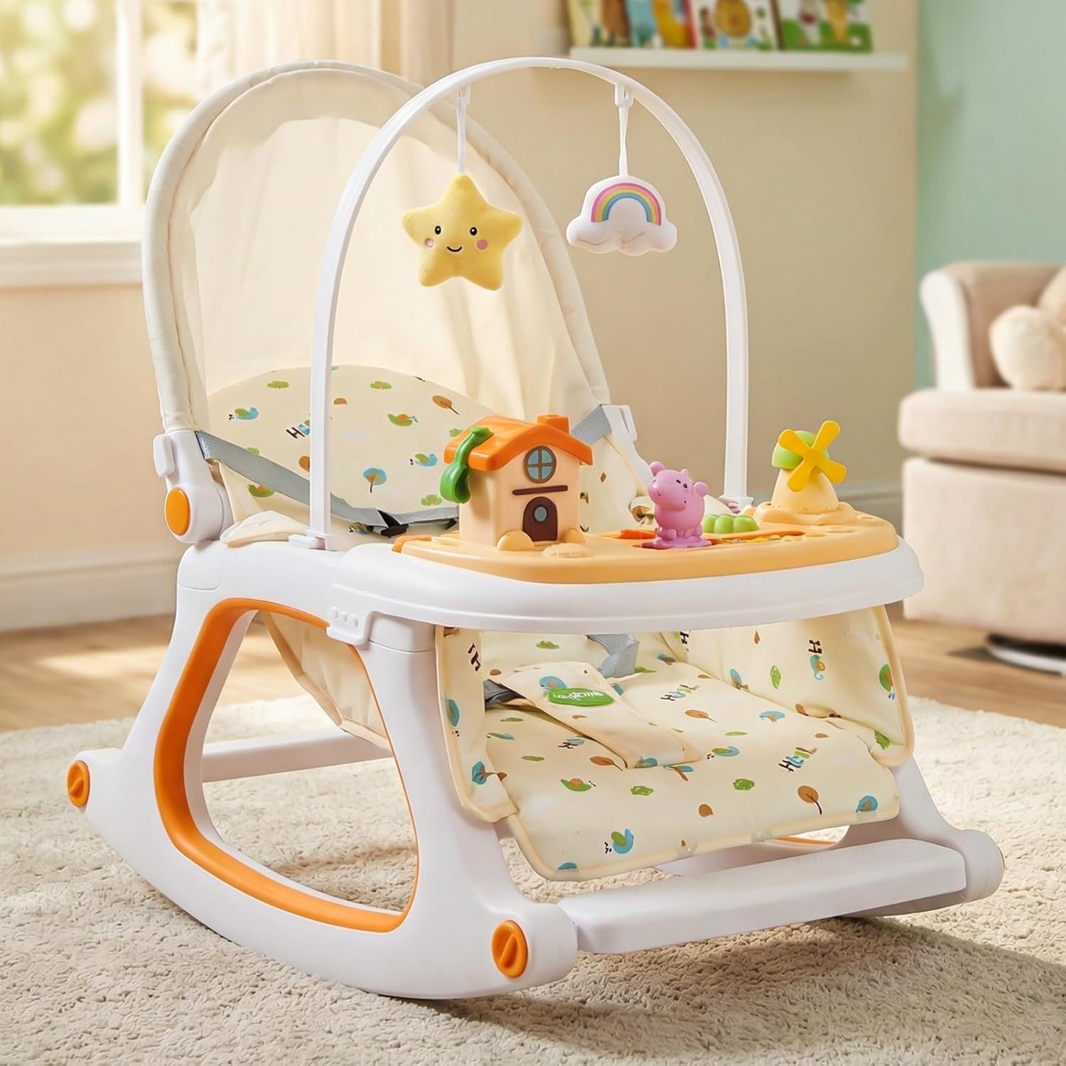 71QAwquLcJL._SL1500_ (1) 3 in 1 Baby Rocker - Image 1