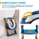 Multifunctional Baby Potty Ladder Seat with Adjustable Steps & Cushion - Image 8