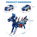 2in1 Dinosaur Transforming Toy Car for Kids - Image 2