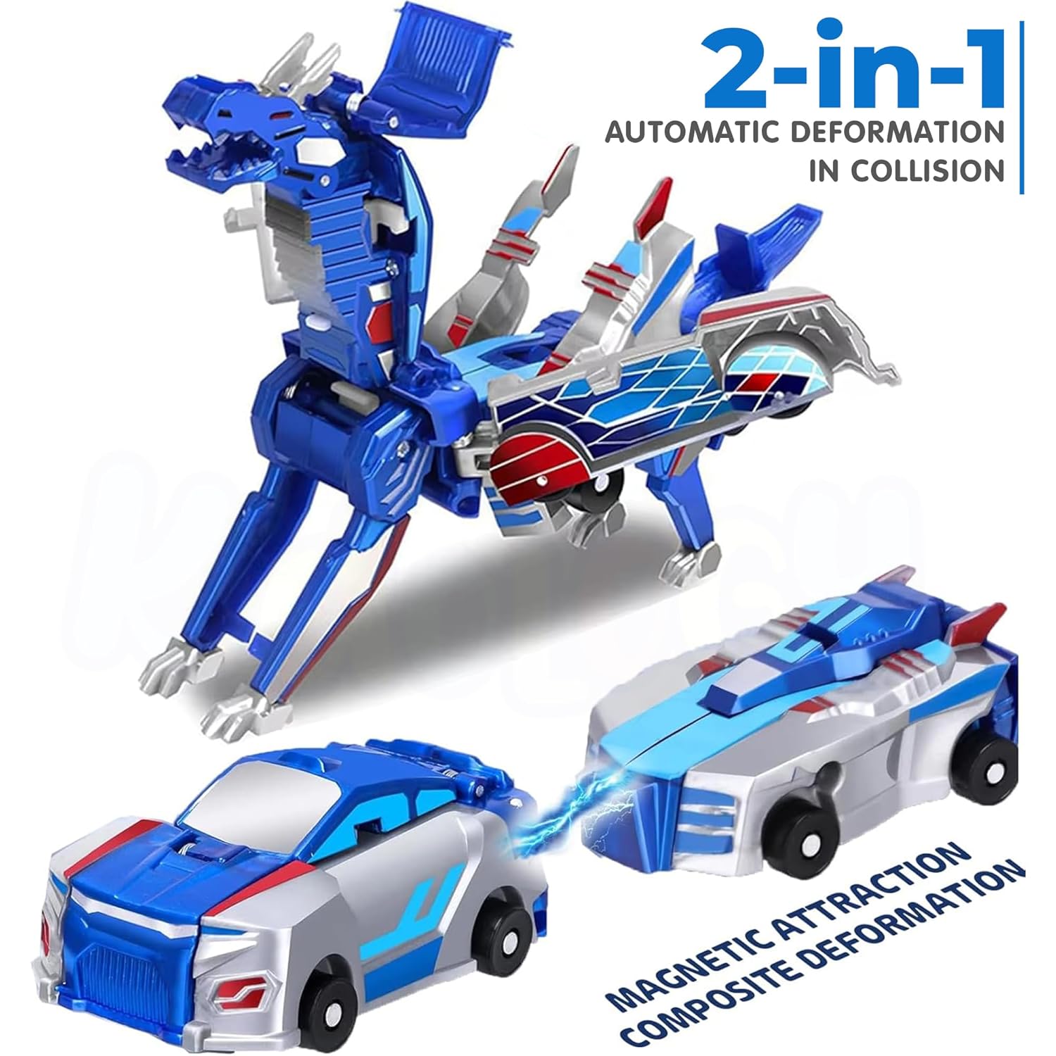 81INvO3TfZL._SL1500_ 2in1 Dinosaur Transforming Toy Car for Kids - Image 1