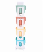 4 Tier Kids Storage Drawer Organizer with Wheels - Image 4
