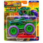 Hot Wheels 1:64 Scale Mega-Wrex Monster Trucks 2026 Diecast Truck with Crushable Car for Ages 3+ (JHY55)