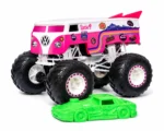 Hot Wheels 1:64 Scale Barbie Volkswagen Drag Bus 2026 Monster Trucks Diecast Truck with Crushable Car for Ages 3+ (JHY73) - Image 2