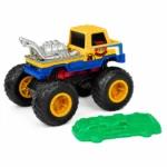 Hot Wheels 1:64 Scale Mood Crusher Monster Trucks Diecast Truck with Crushable Car for Ages 3+ (JHY24) - Image 2
