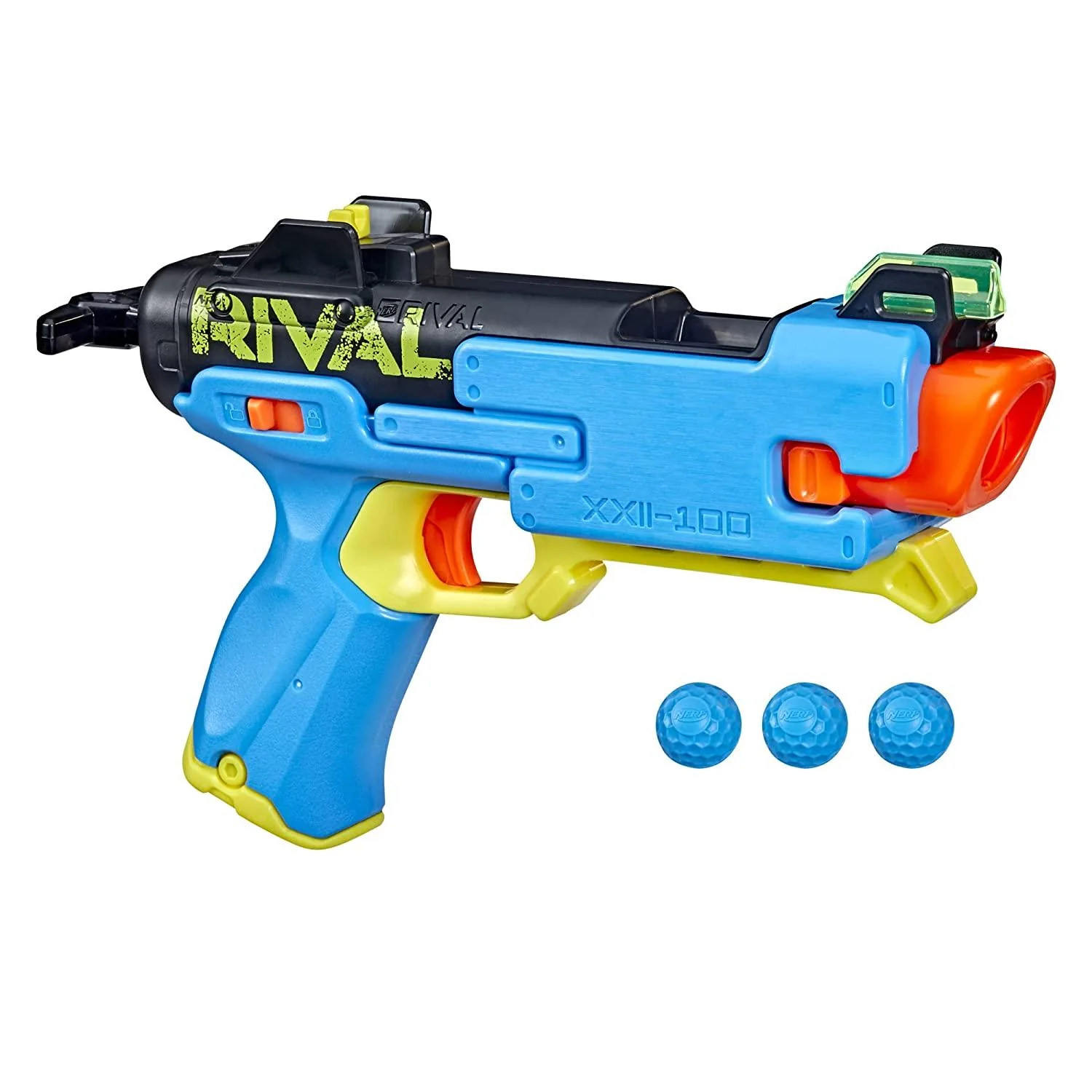 NerfRivalFateXXII-100Blaster_4 Nerf Rival Fate XXII-100 Blaster, Most Accurate Nerf Rival System, Adjustable Rear Sight, Breech Load, Includes 3 Nerf Rival Accu-Rounds - Image 1