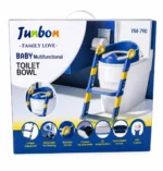 Multifunctional Baby Potty Ladder Seat with Adjustable Steps & Cushion