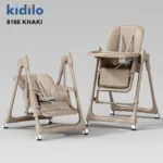 Kidilo 8166 Baby High Chair with Swing – Height Adjustable & Reclining - Image 4