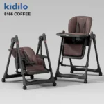 Kidilo 8166 Baby High Chair with Swing – Height Adjustable & Reclining - Image 3