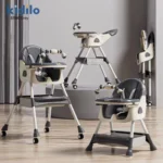Kidilo E-560 4-in-1 Baby High Chair – Reclining, Height Adjustable & Foldable - Image 3