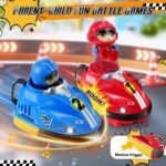 Set of 2 RC Bumper Cars with Ejectable Robots, LED and Rechargeable Battery, Interactive Toy for Children Boys and Girls, Gift for 4 5 6 7 8 9 10 Years Old - Image 3