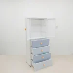 5 Storage Kids Almirah with Drawer & Cabinet - Image 2