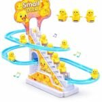 Musical Climbing Duck Track Toy with Lights & Sound