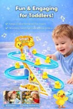 Musical Climbing Duck Track Toy with Lights & Sound - Image 3