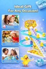 Musical Climbing Duck Track Toy with Lights & Sound - Image 4